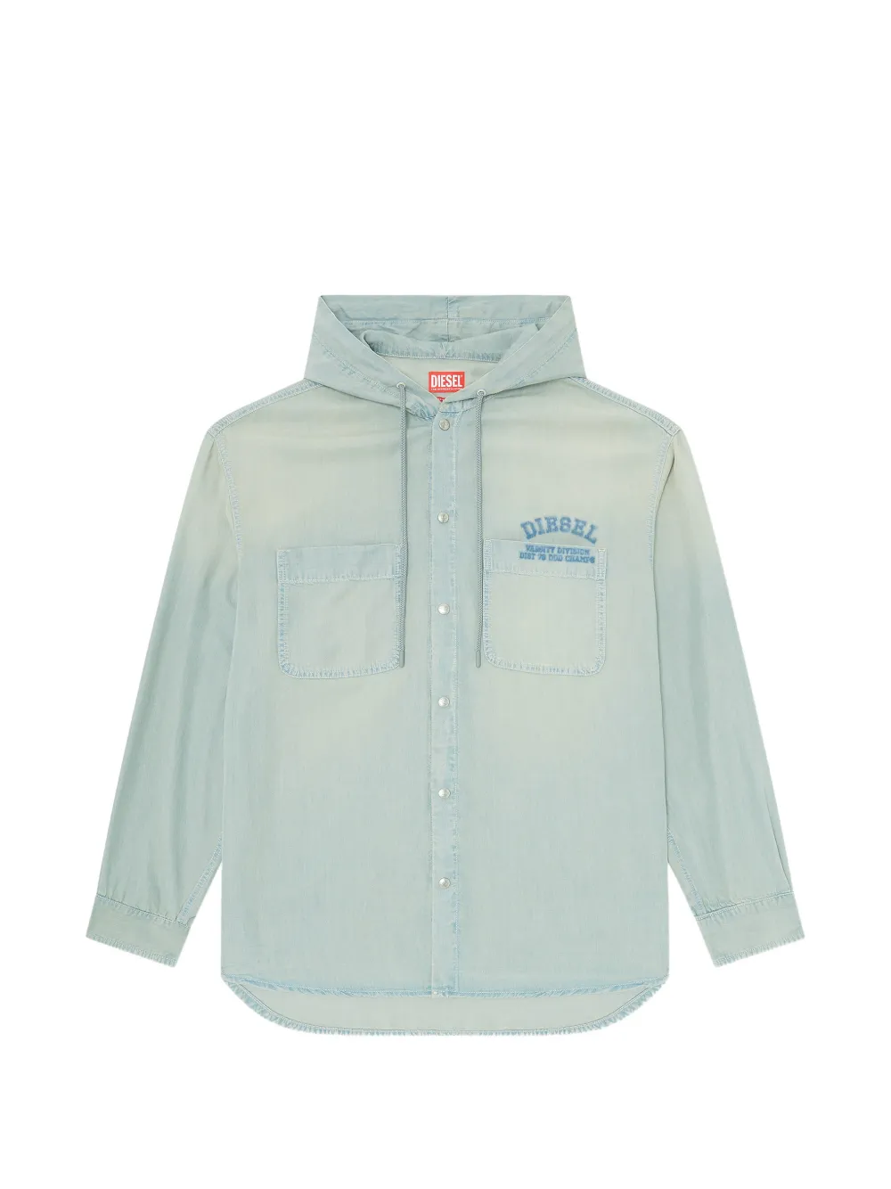 Diesel Dewny hooded-neck shirt - Blau