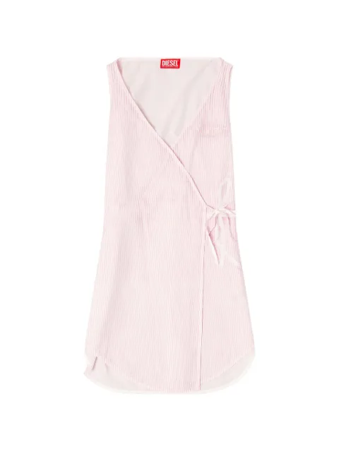 Diesel mini V-neck striped dress