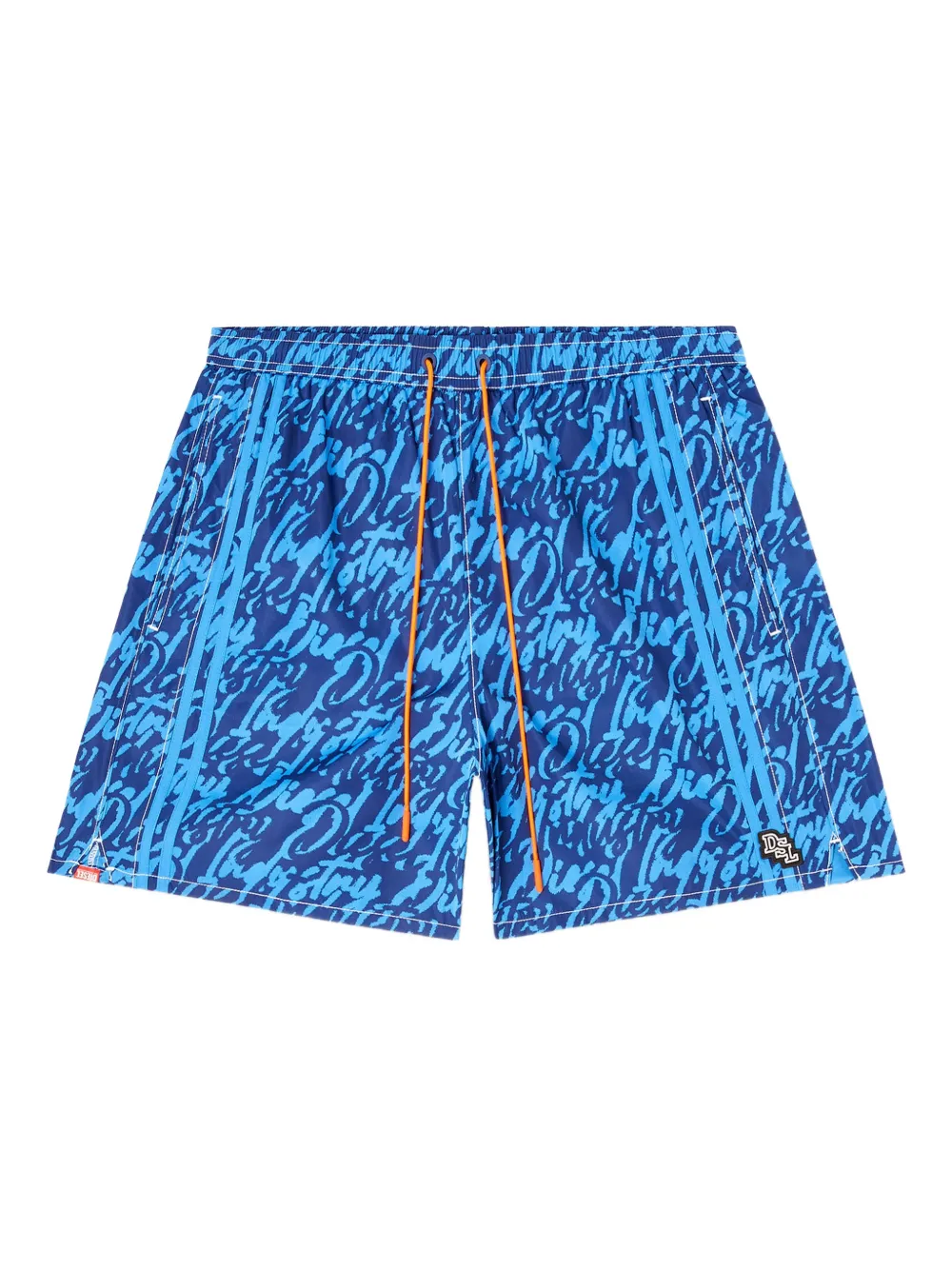 Diesel printed swim shorts - Blu