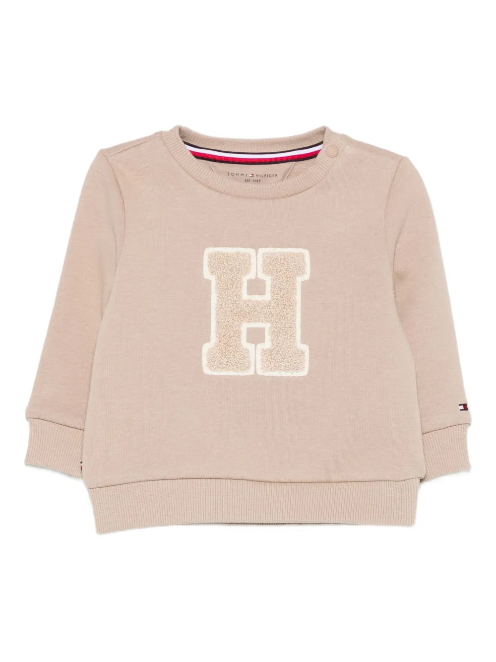 Tommy Hilfiger Junior ロゴ スウェットシャツ - ニュートラル Tommy Hilfiger Junior ロゴ スウェットシャツ - ニュートラル