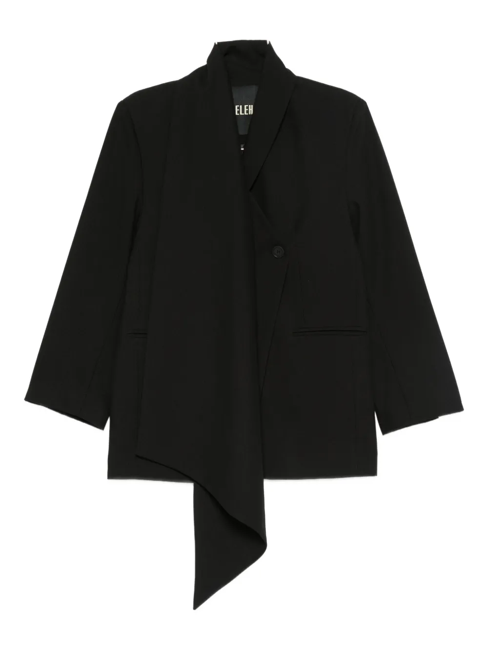 Eleh asymmetric jacket | Black | Image 1