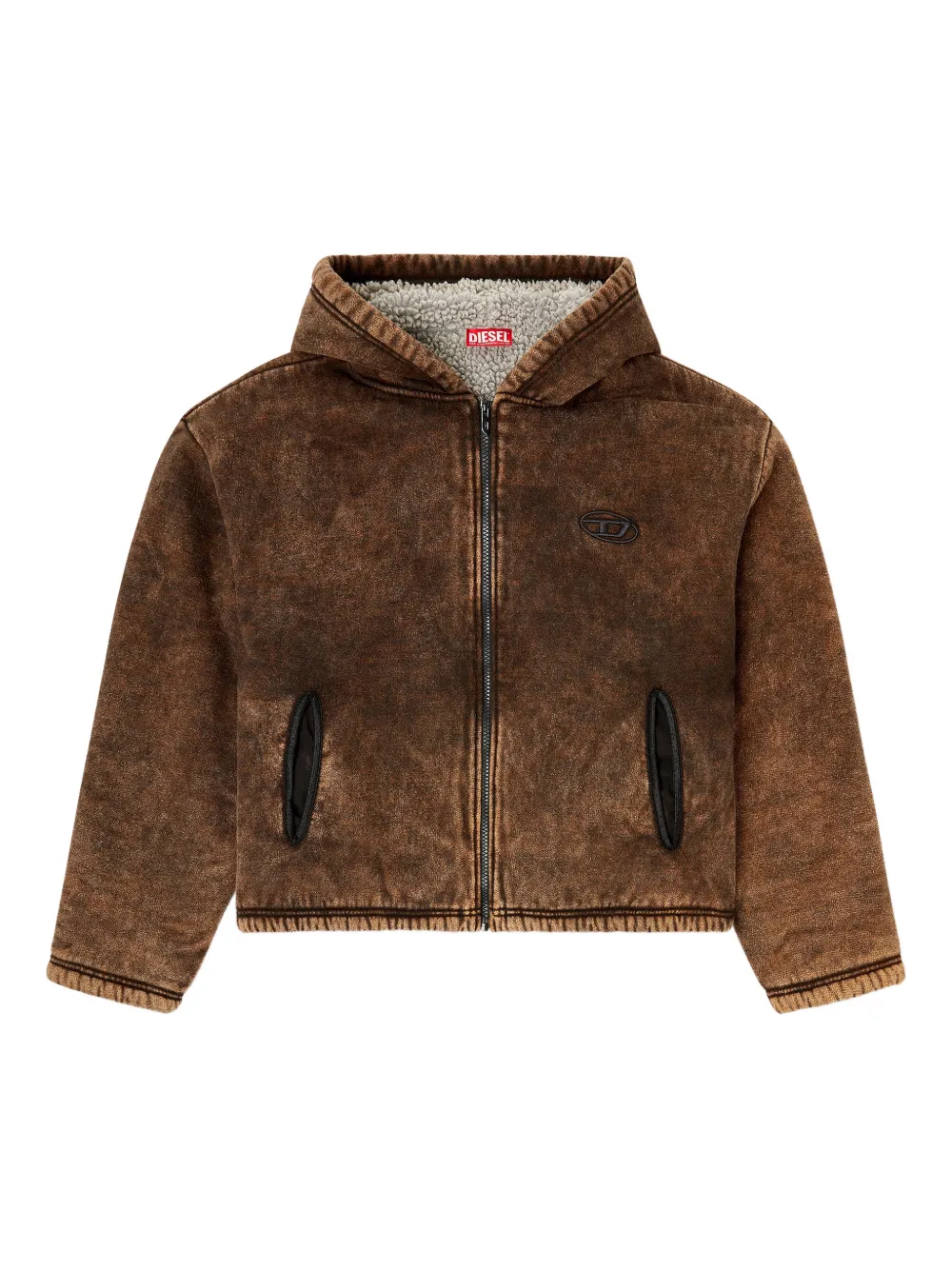 Diesel F-Ella zip jacket - Marrone