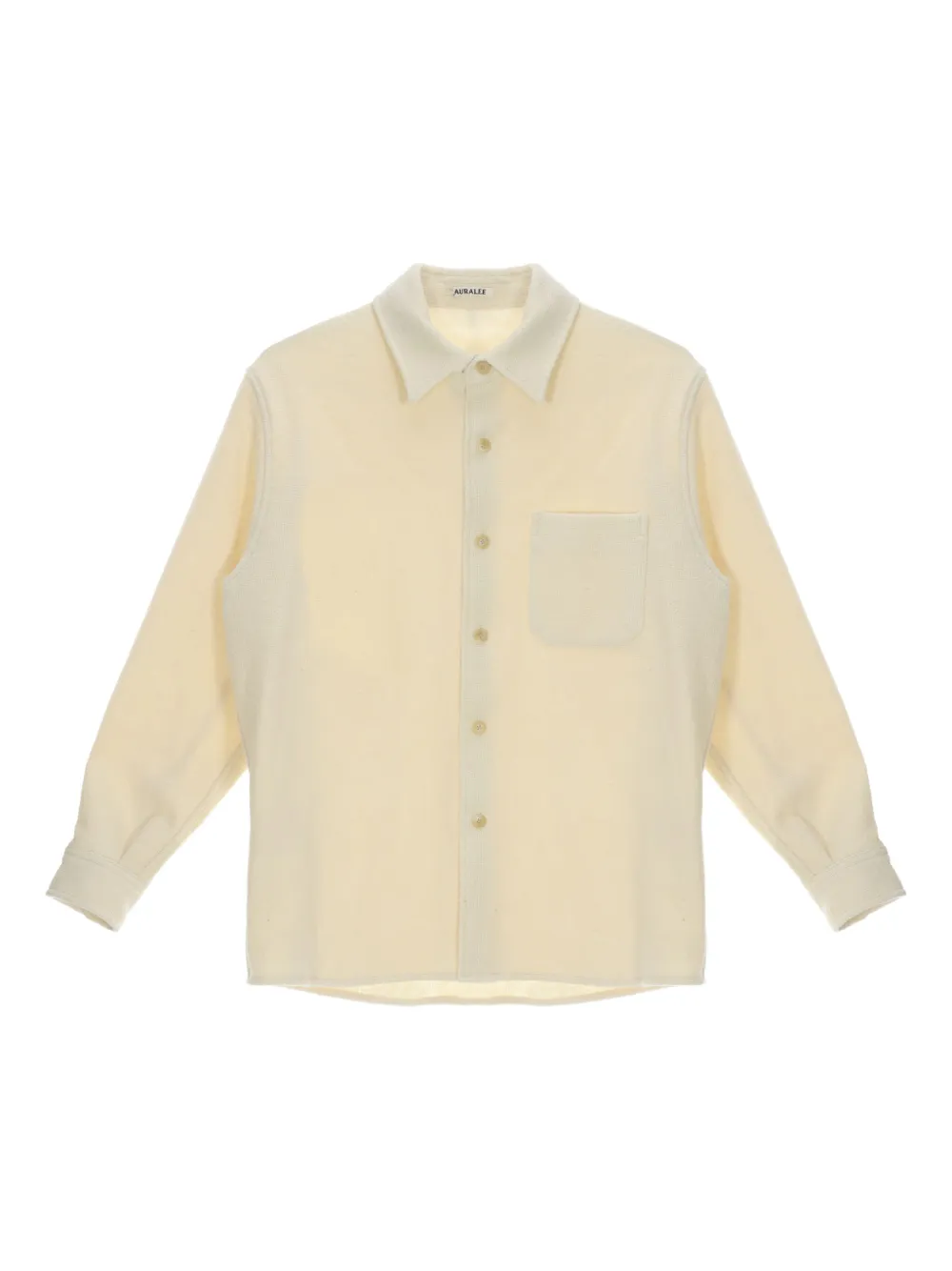 Auralee Giacca-camicia in tweed - Bianco