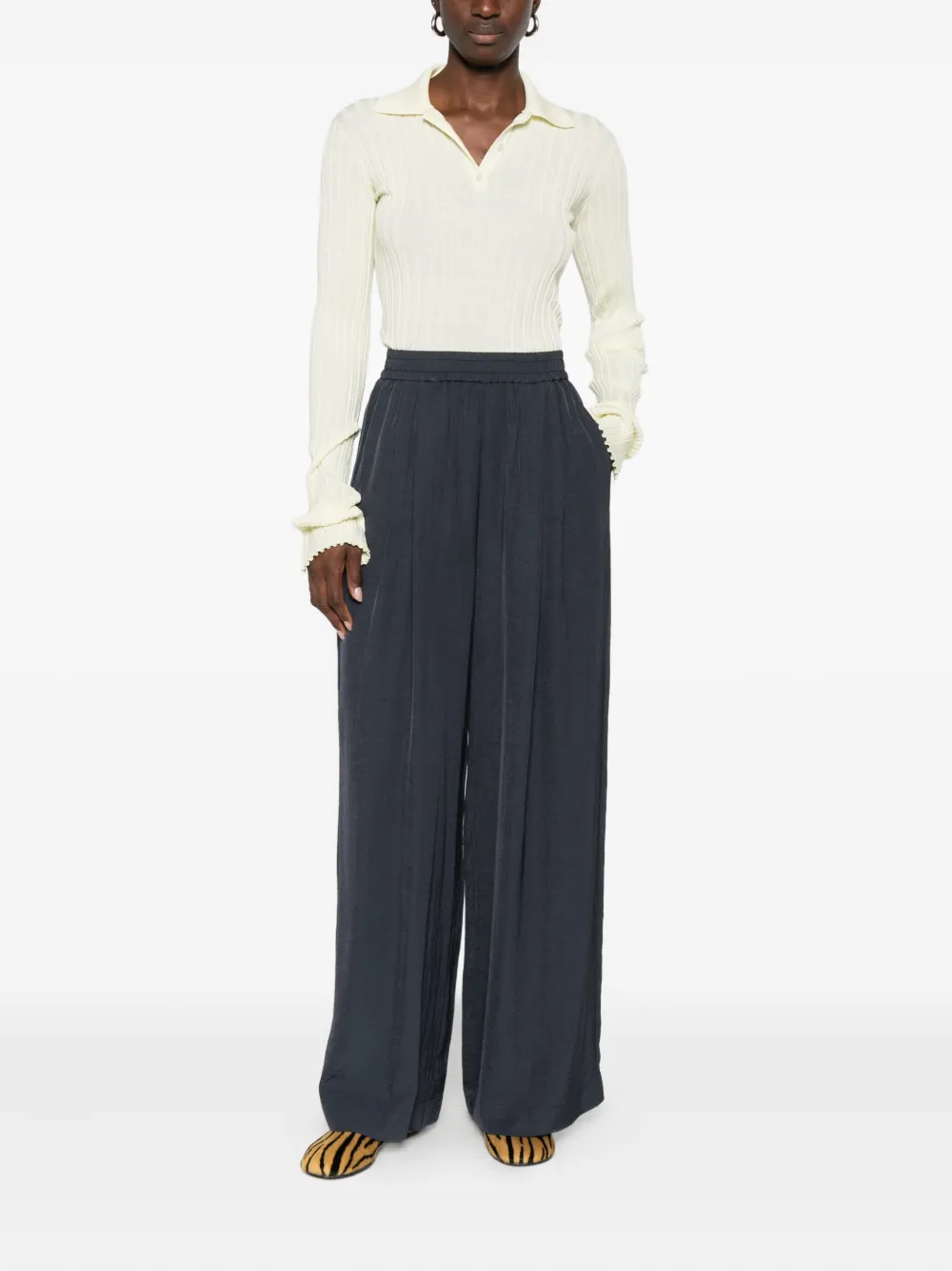 Eleh pleated trousers - Blauw