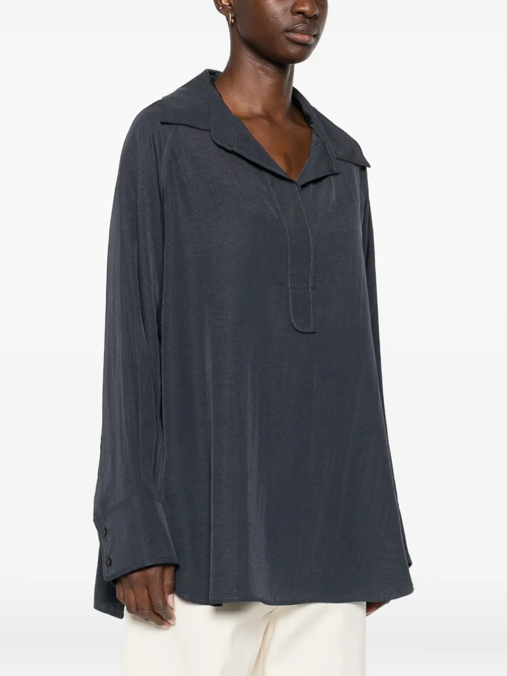  Eleh Mélange Shirt - Blue 