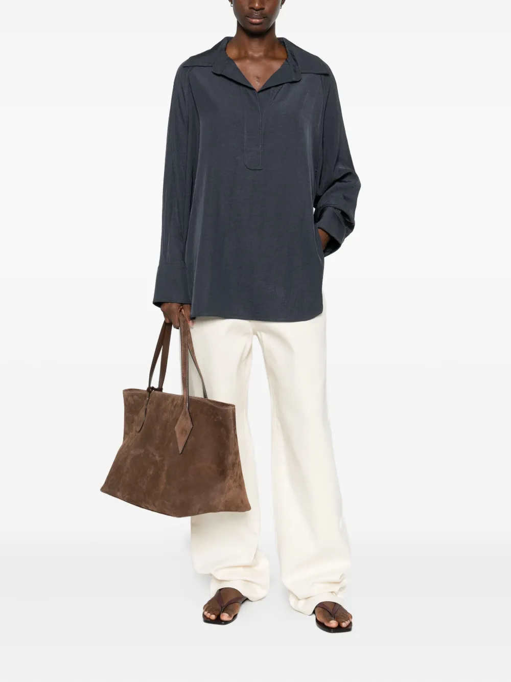 Eleh mélange shirt - Blauw