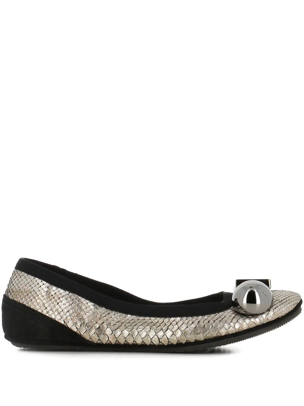 Dove Nuotano Gli Squali Embellished Ballet Flats In Multi