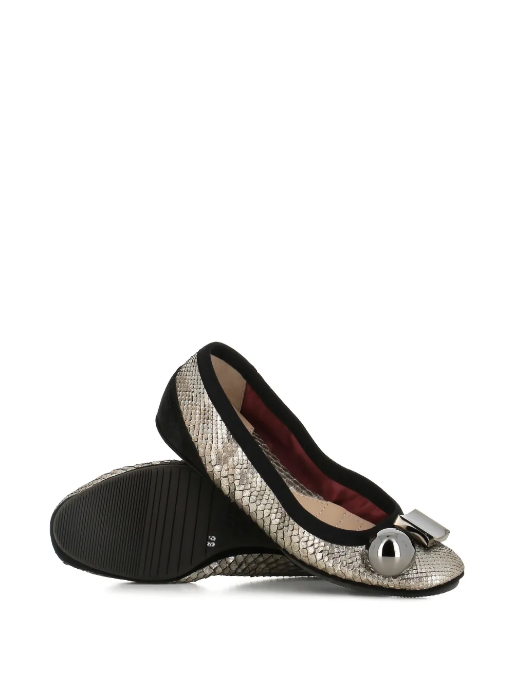 Dove Nuotano Gli Squali Embellished Ballet Flats In Multi