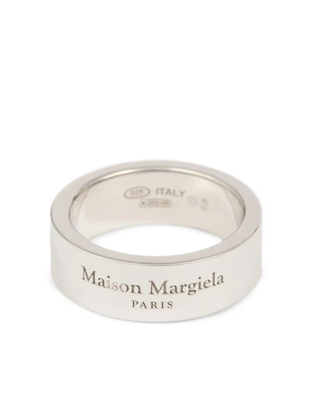  Maison Margiela Logo-engraved Ring - Silver 