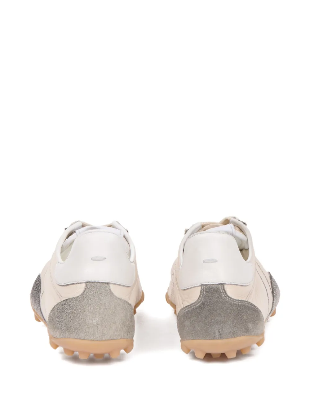 Maison Margiela Leather Sneakers In Neutral