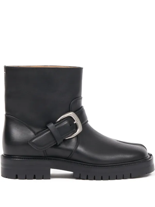 Maison Margiela Tabi County レザーアンクルブーツ | ブラック