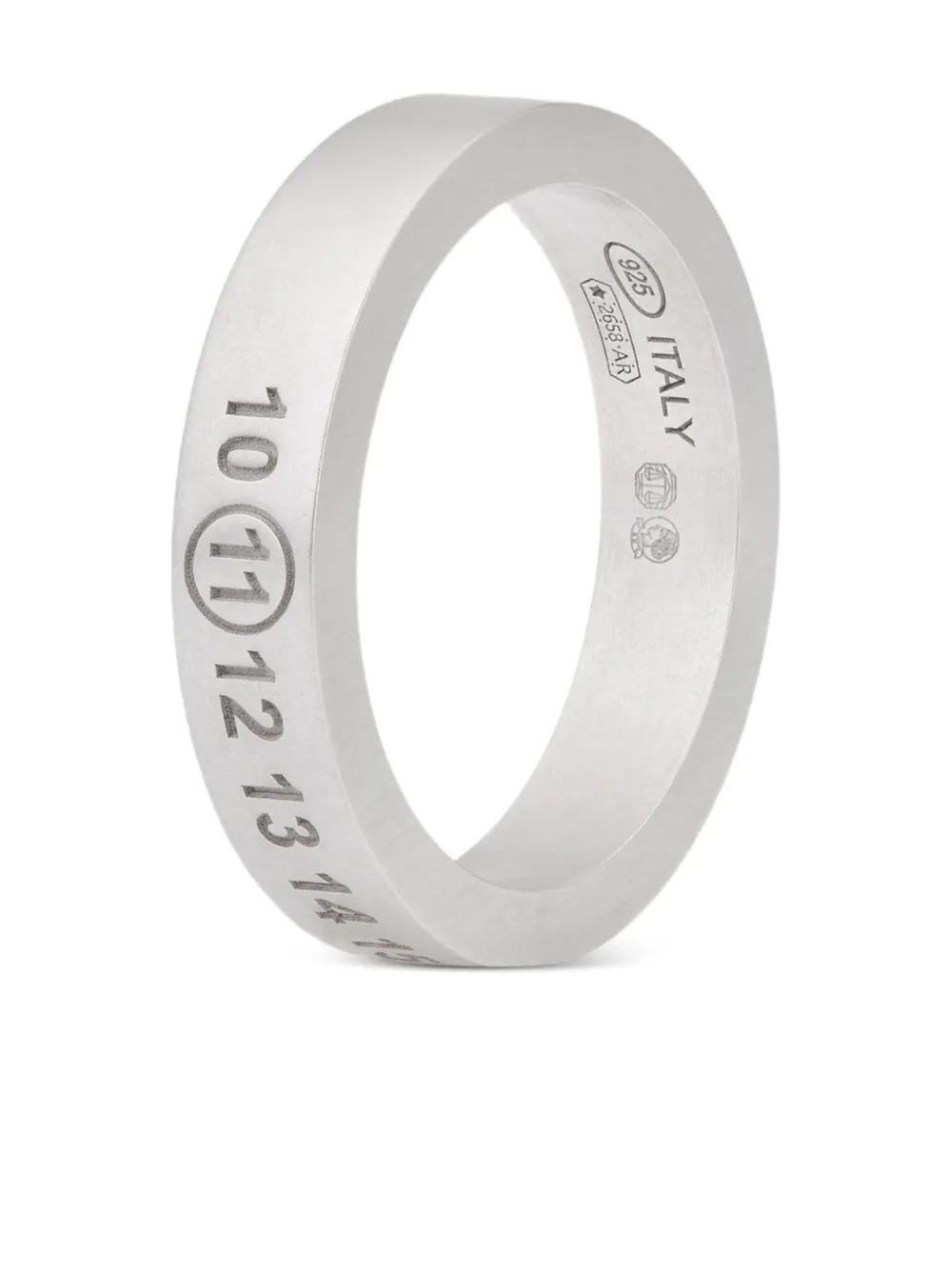 Maison Margiela number reference ring - Argento