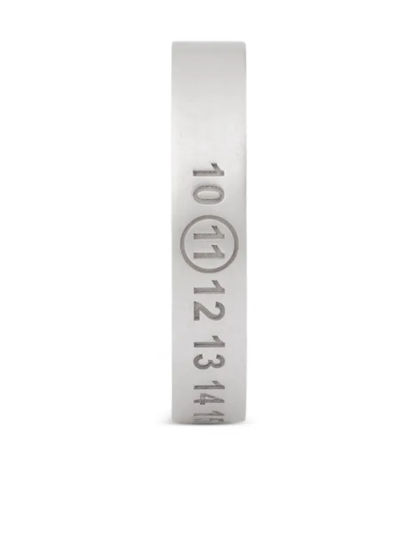 Maison Margiela NUMBER REFERENCERING 19号 Maison Margiela Number Reference Ring | Silver | FARFETCH GE