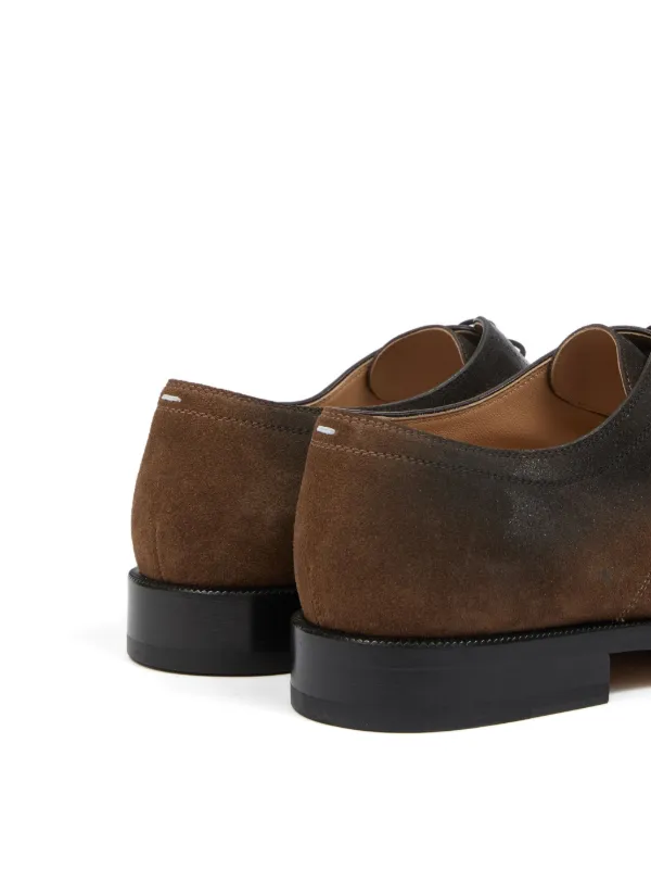 Maison Margiela レザー ダービーシューズ | ブラウン | FARFETCH JP