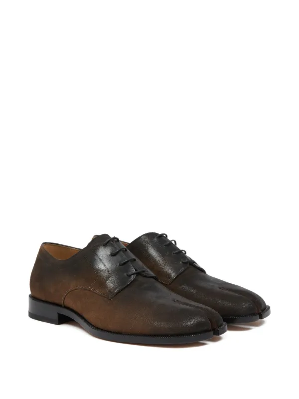 Maison Margiela レザー ダービーシューズ | ブラウン | FARFETCH JP