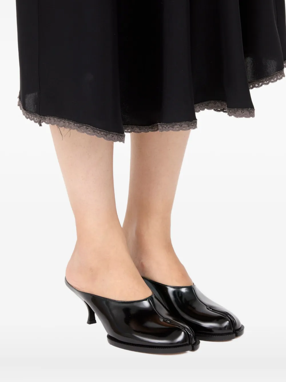 Maison Margiela Leren muiltjes Zwart