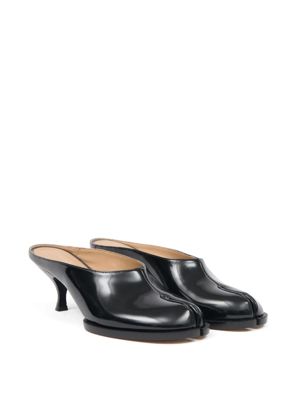 Maison Margiela Leren muiltjes Zwart