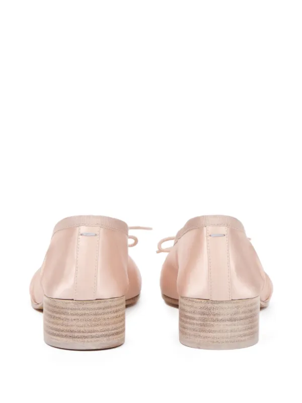 Maison Margiela Tabi Satin Ballerinas | Pink | FARFETCH