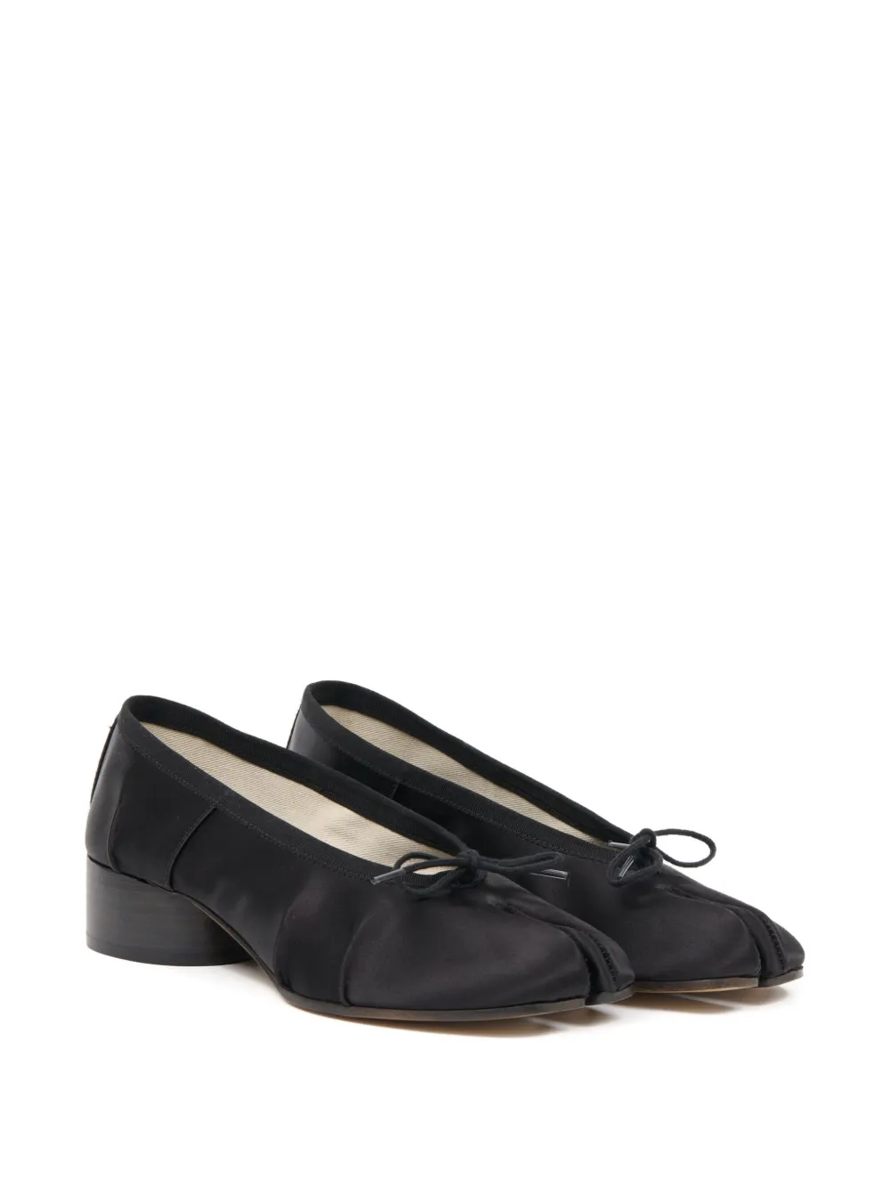 Maison Margiela 30mm Ballerina Pumps In Black