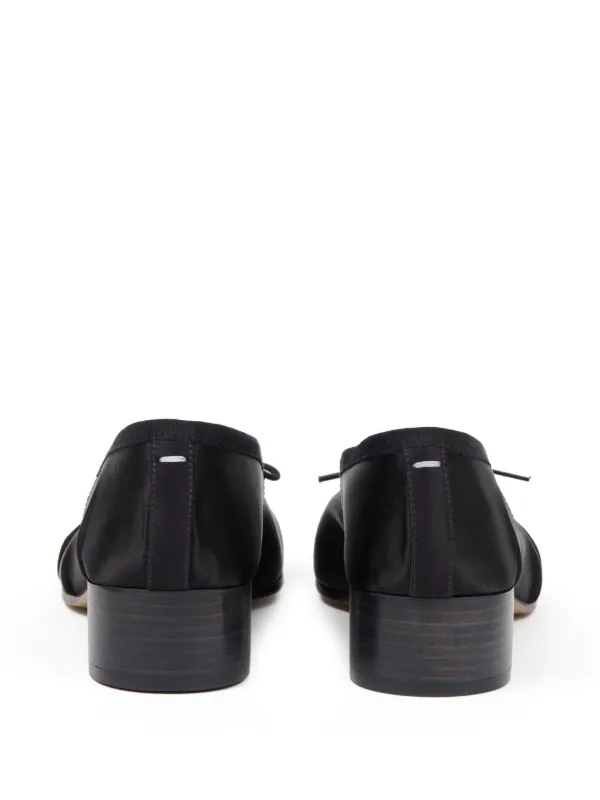 Maison Margiela タビ サテン バレエシューズ | ブラック | FARFETCH JP