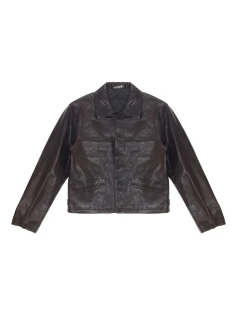 Auralee buttoned leather blouson