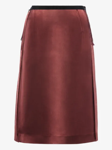 Maison Margiela атласная юбка миди