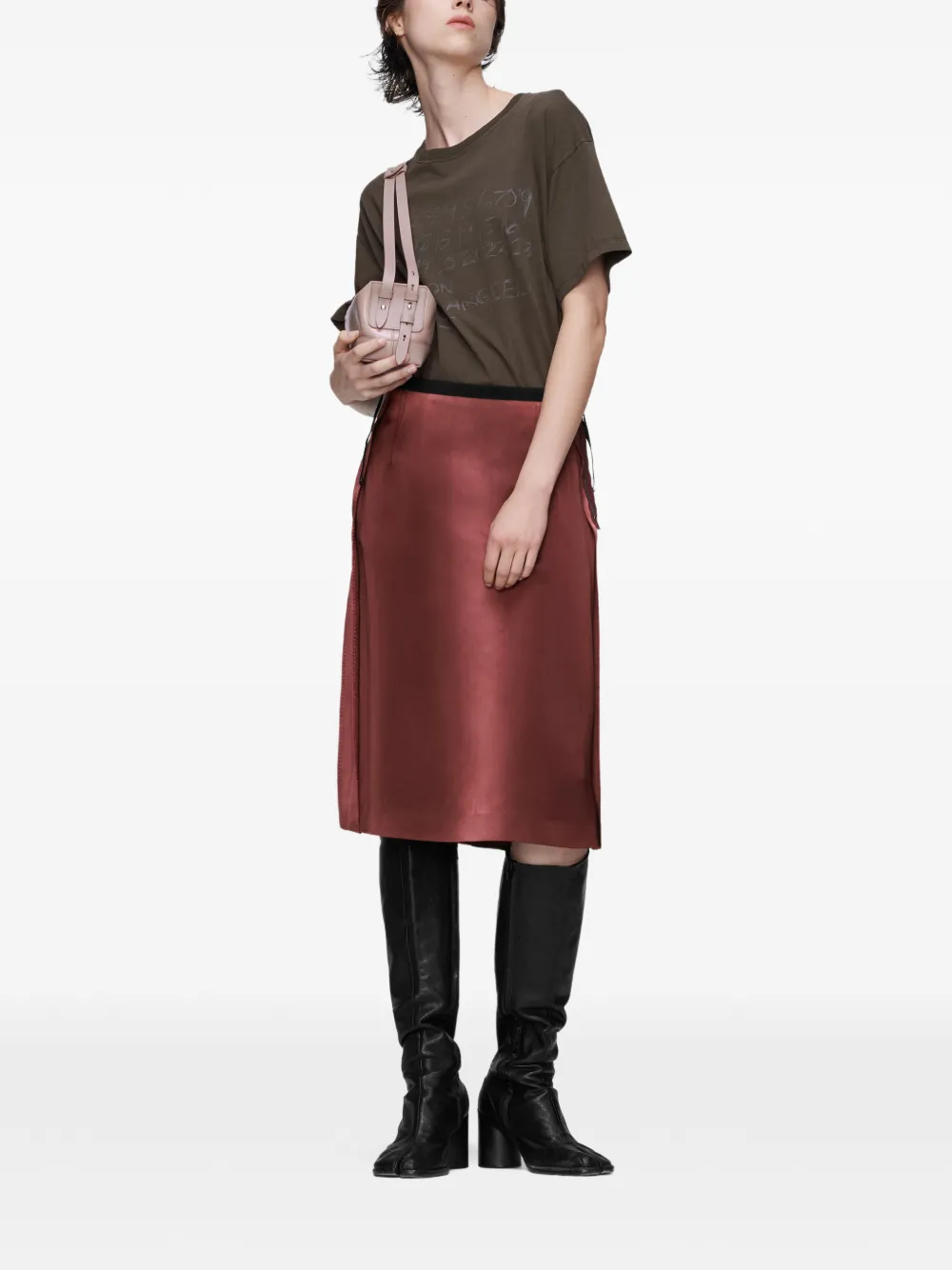 Maison Margiela Midi-rok Rood
