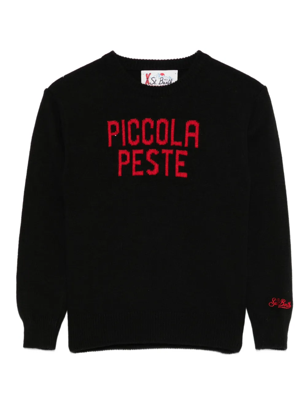 MC2 Saint Barth Kids suéter Picolla Peste con cuello redondo | negro | Image 1