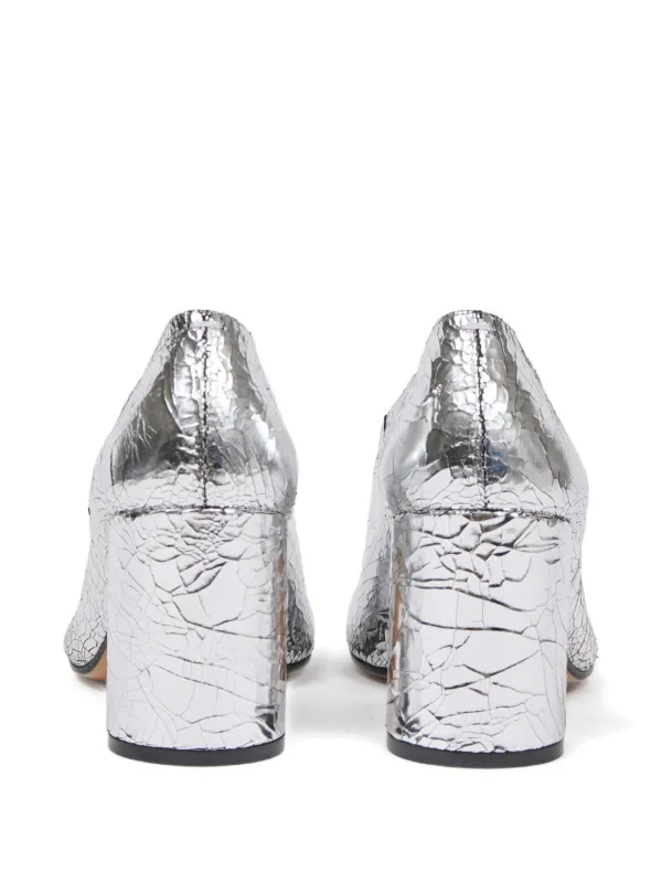 Maison Margiela Tabi Broken Morror High Pumps | Silver | FARFETCH