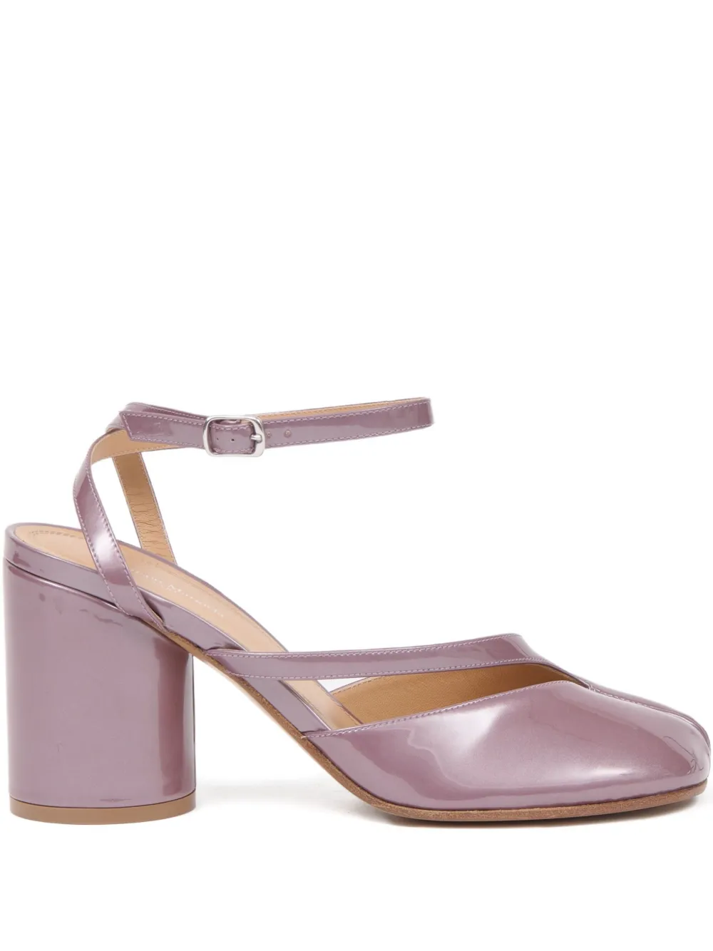 Maison Margiela 80mm Ankle-strap Pumps In Purple