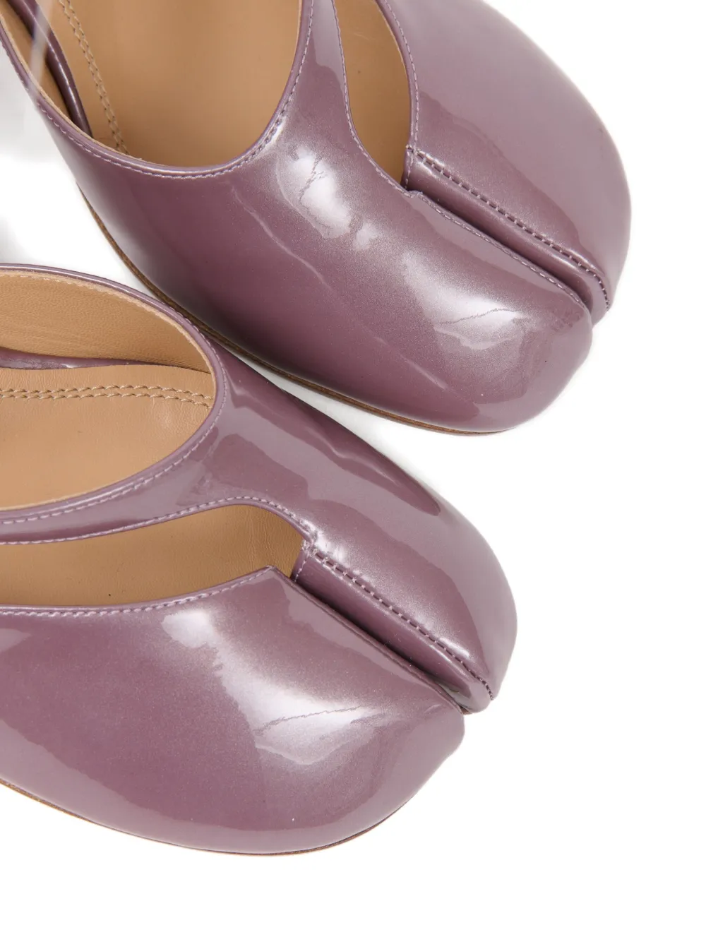 Maison Margiela 80mm Ankle-strap Pumps In Purple