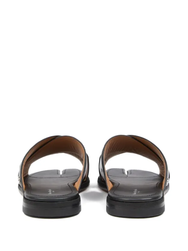 Maison Margiela クロスストラップ サンダル | ブラック | FARFETCH JP