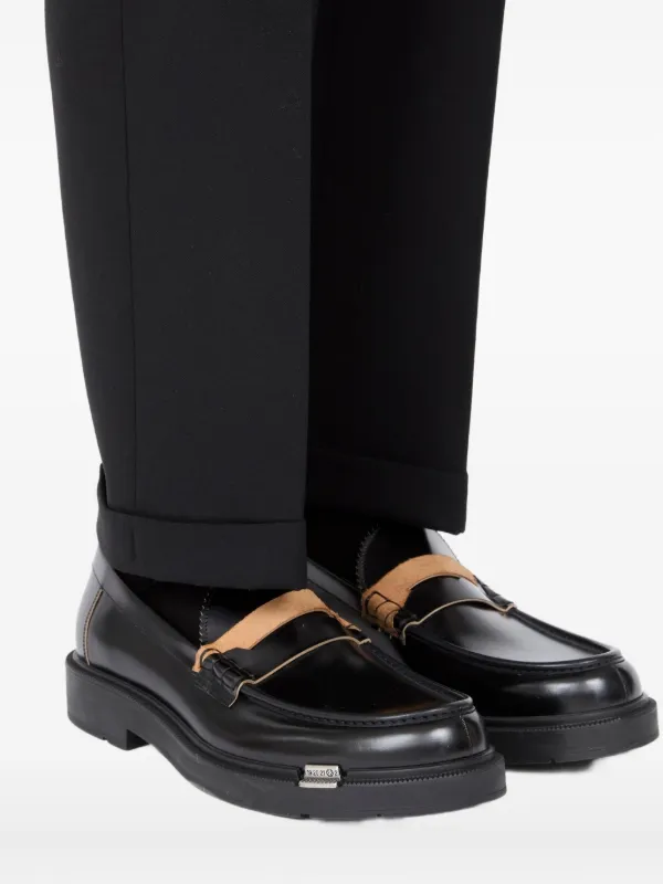 Maison Margiela Decortique Strap Loafers | Black | FARFETCH