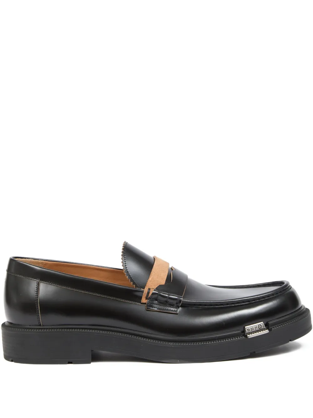 Maison Margiela Decortique loafers met bandje Zwart