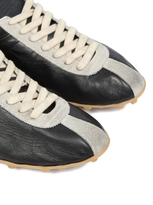 Maison Margiela レザースニーカー | ブラック | FARFETCH JP
