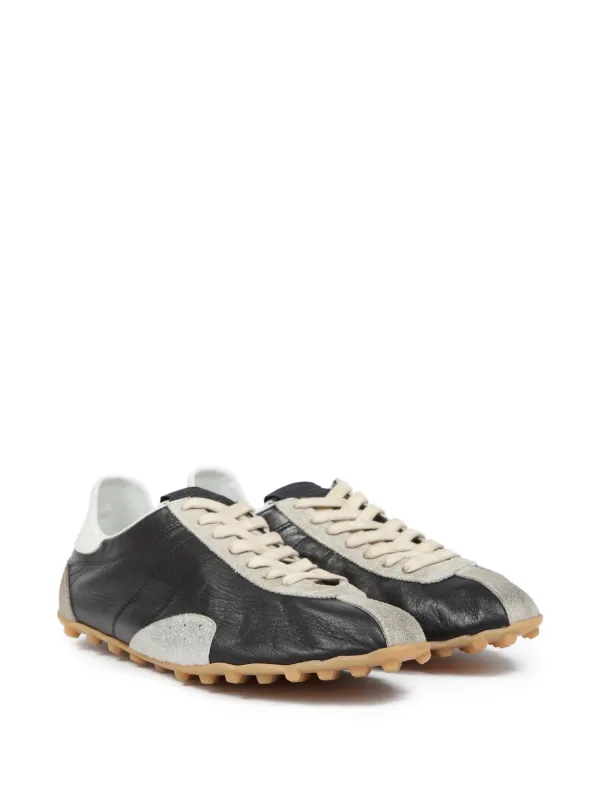 Maison Margiela レザースニーカー | ブラック | FARFETCH JP