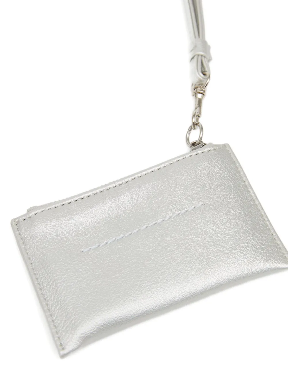 MM6 Maison Margiela Numeric pasjeshouder met koord Zilver