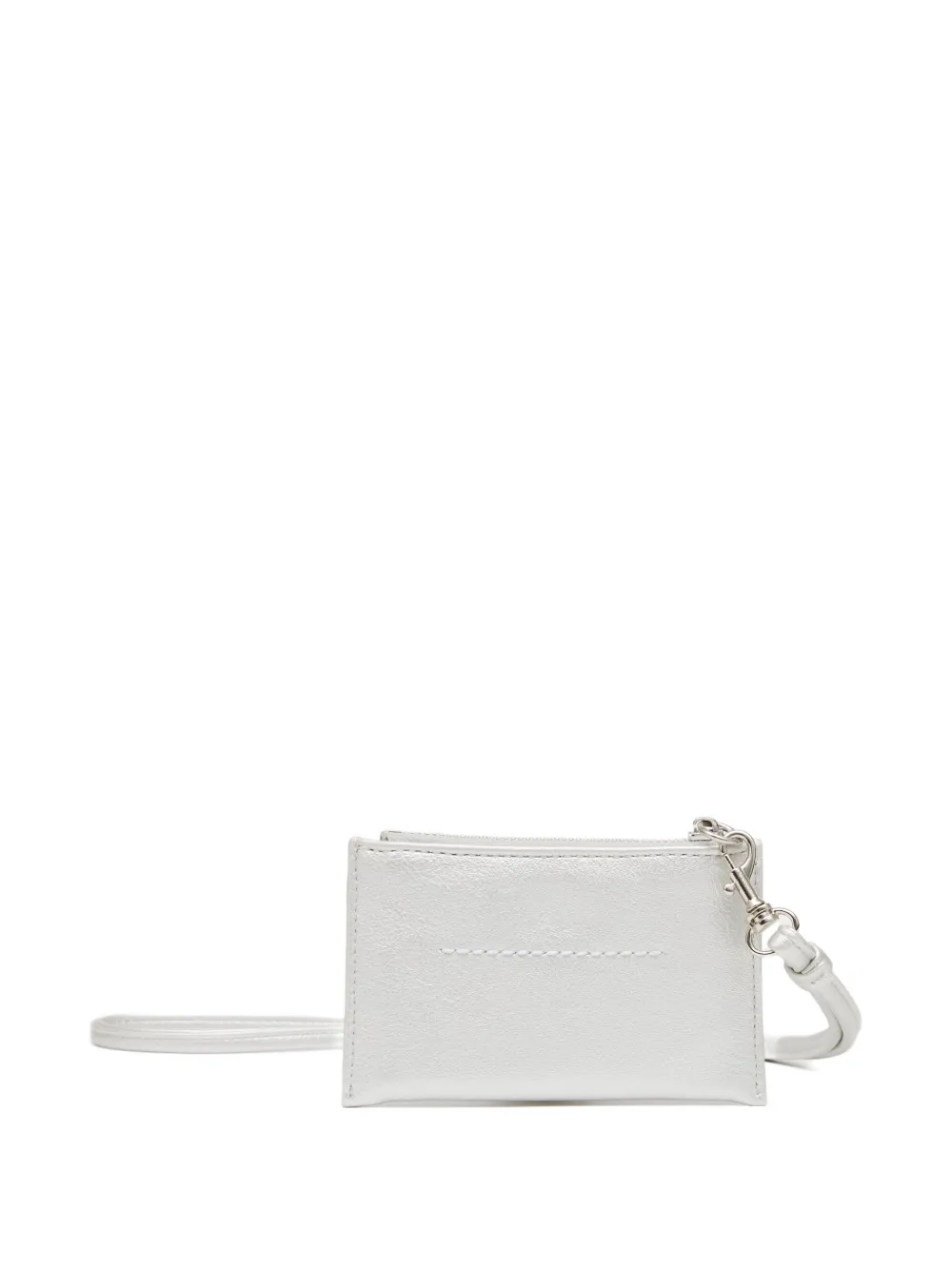 MM6 Maison Margiela Numeric pasjeshouder met koord Zilver