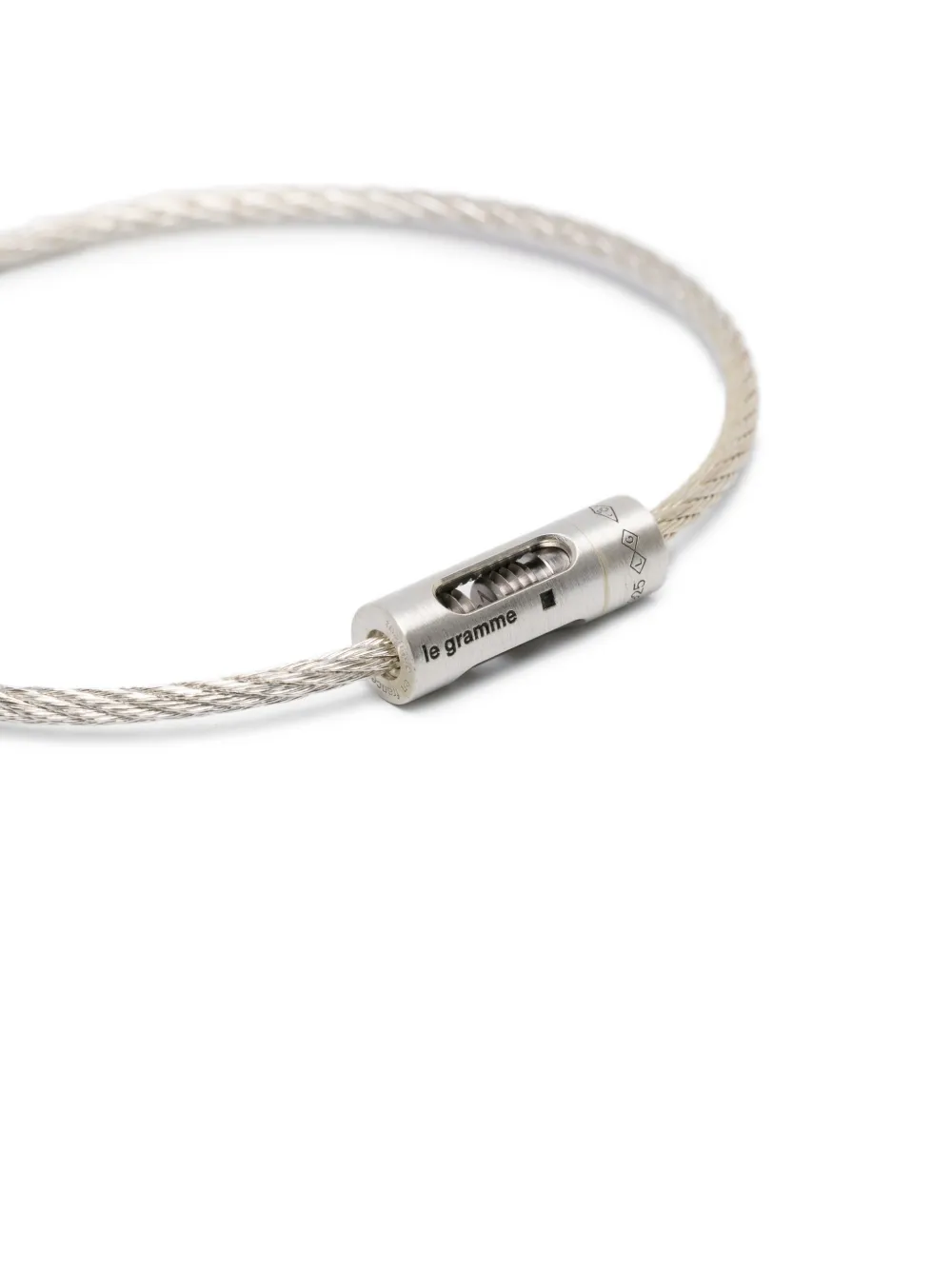Le Gramme 8g Punched Cable Bracelet | Silver | FARFETCH JO