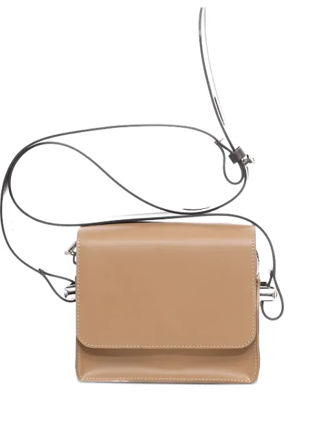AMINE Fordy flap contrast-strap cross body bag