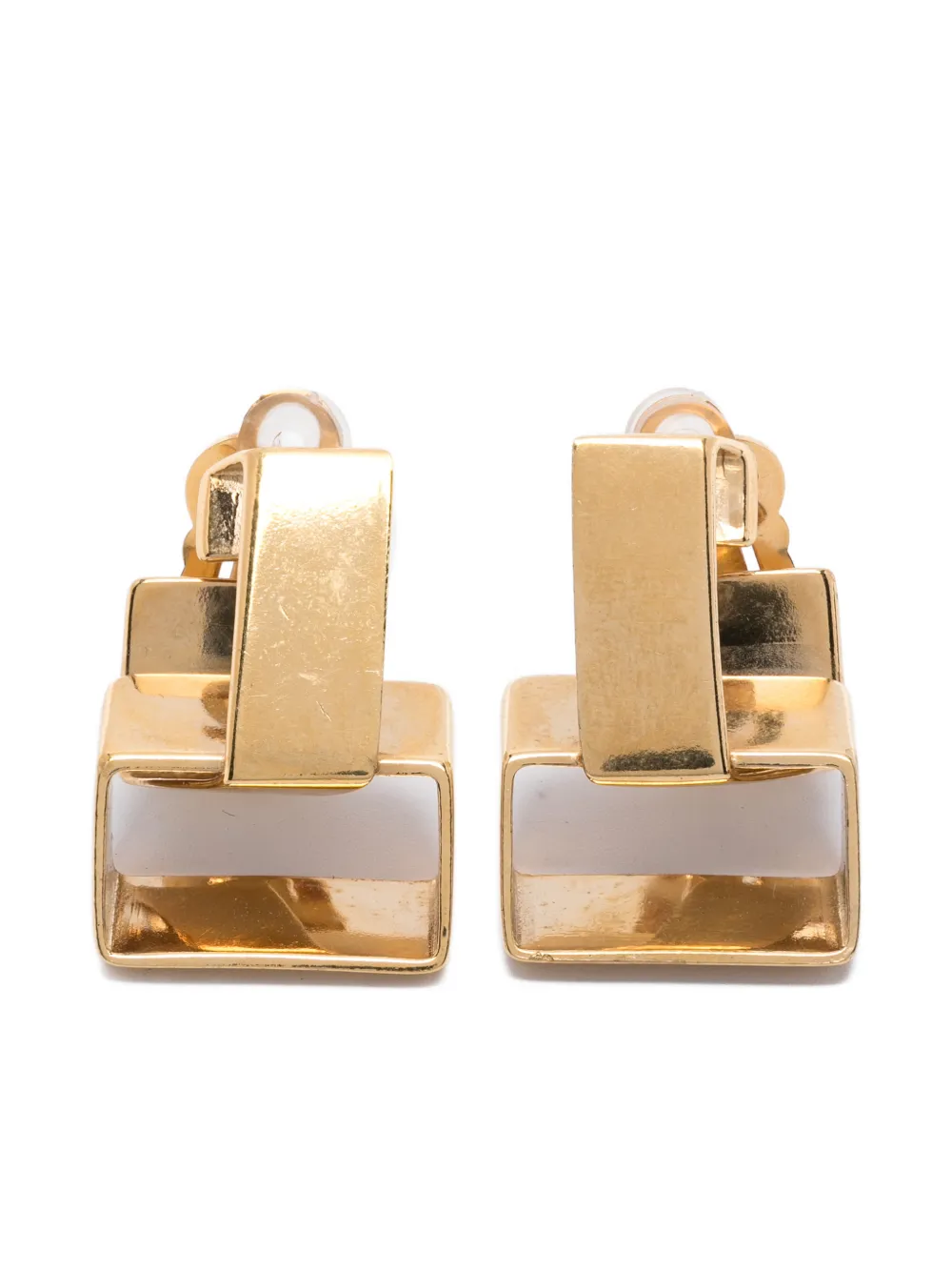 Wouters & Hendrix geometric clip-on earrings - Oro