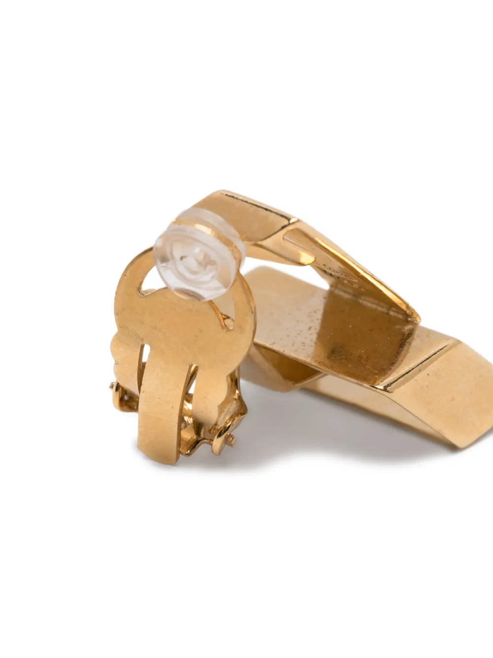 Wouters & Hendrix Geometric Clip-on Earrings In Gold