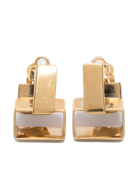 Wouters & Hendrix geometric clip-on earrings