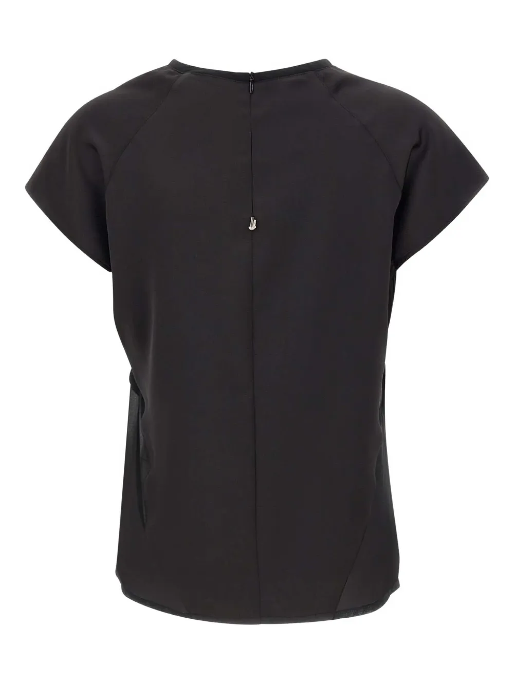 Liu •jo Satin Short-sleeve Top In Brown