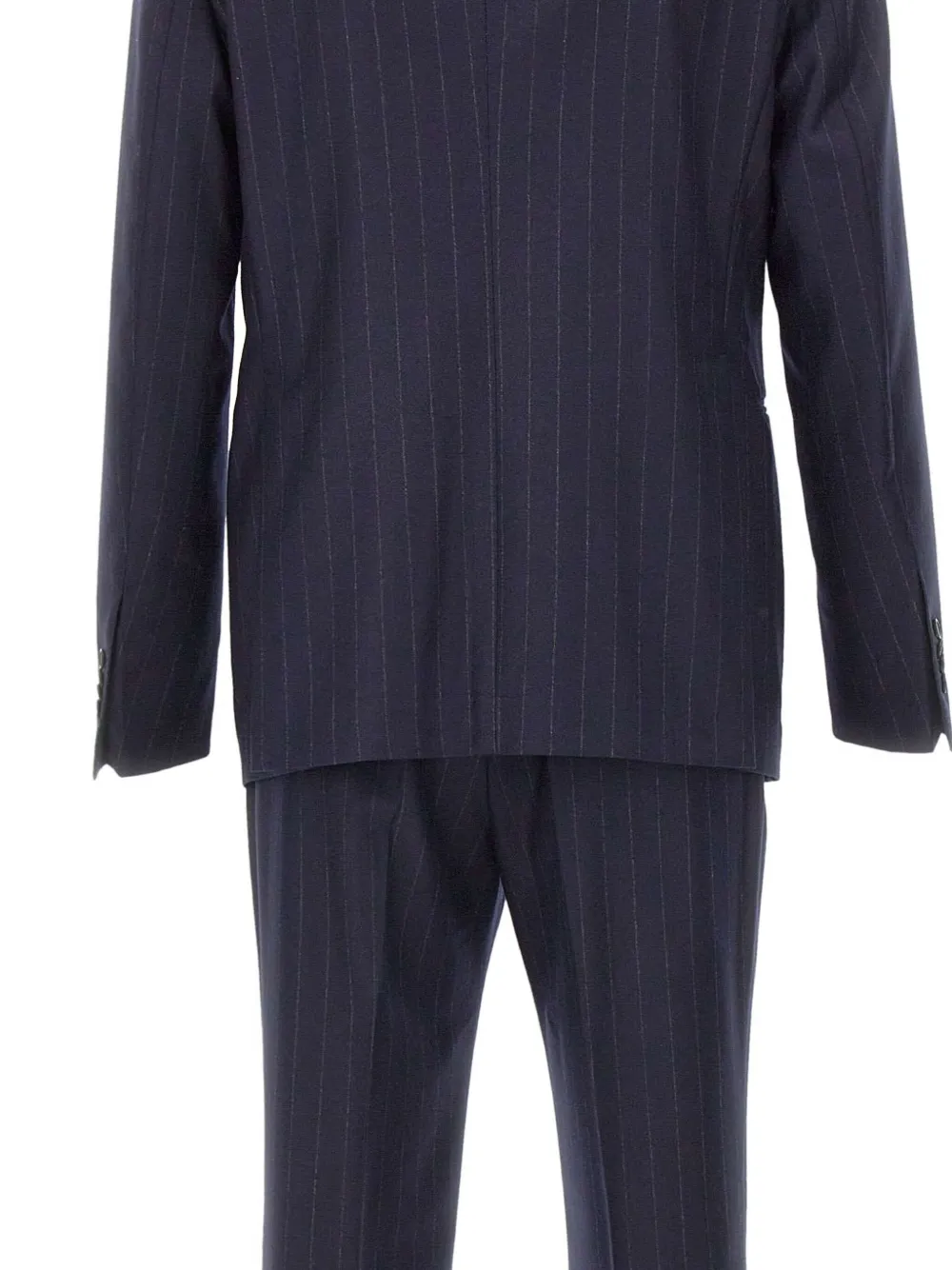 Tagliatore Pak met puntige revers en krijtstreep Blauw