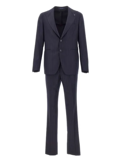 Tagliatore pinstriped peak-lapel suit