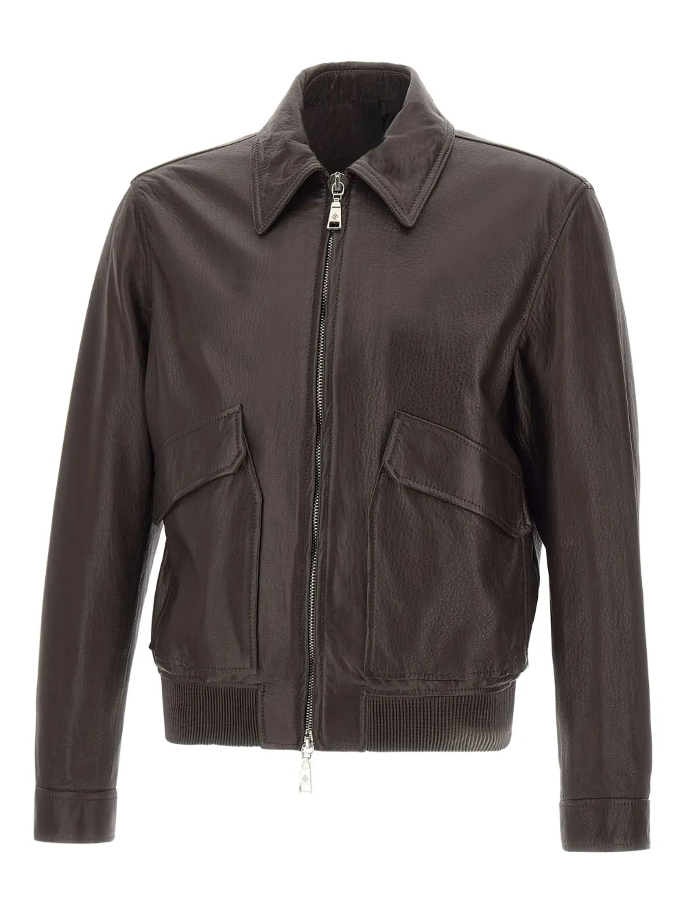 Tagliatore Godwin leather jacket | Brown | Image 1
