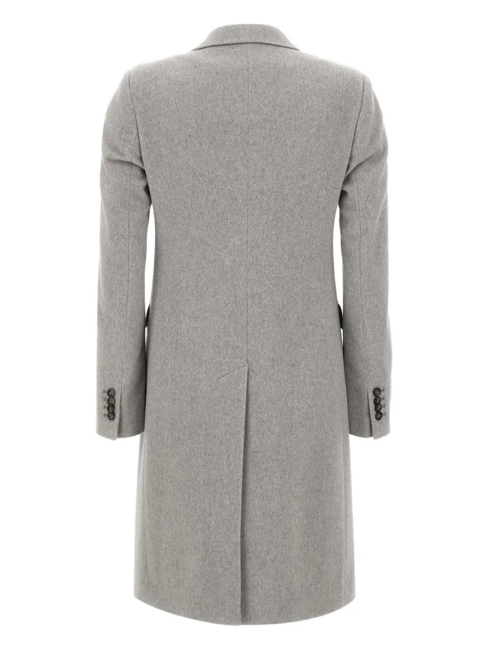 Tagliatore Peak-lapel Double-breasted Coat In Gray