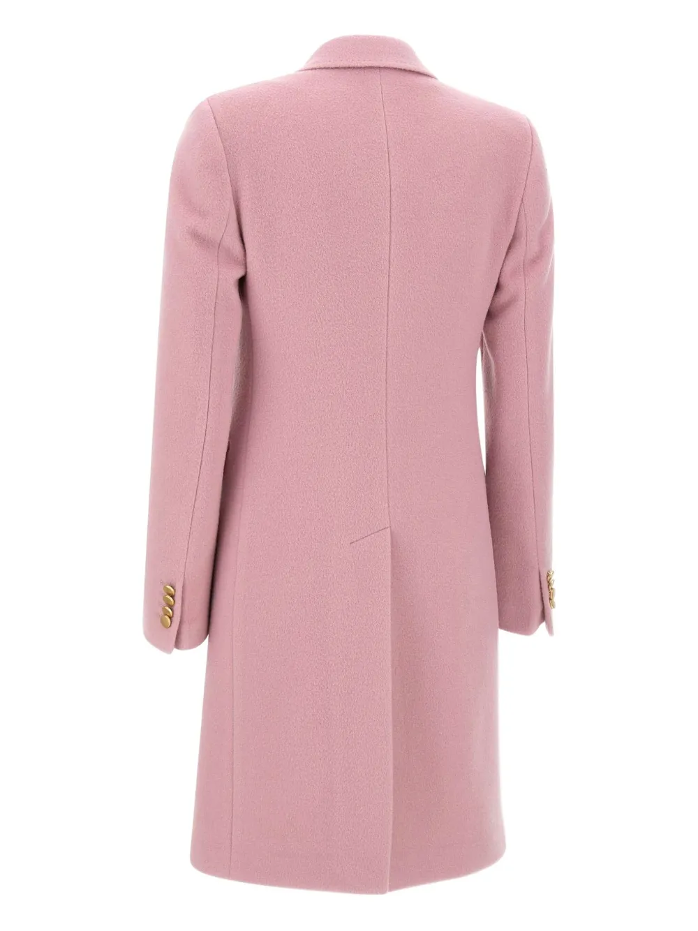Tagliatore Double-breasted Peak-lapel Coat In Pink