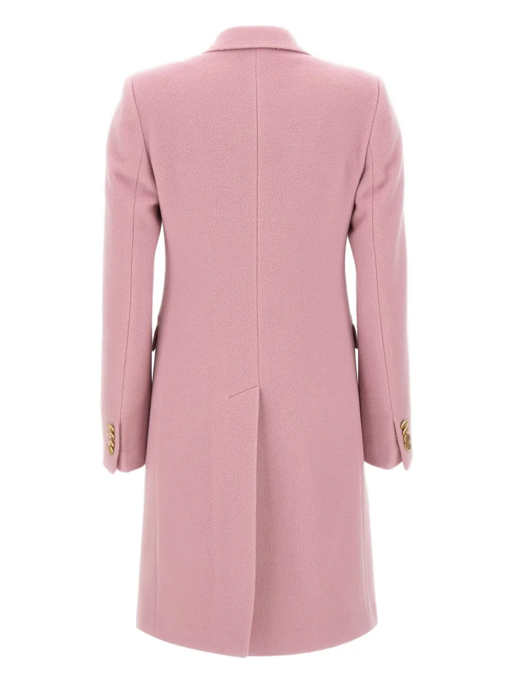Tagliatore Double-breasted Peak-lapel Coat In Pink